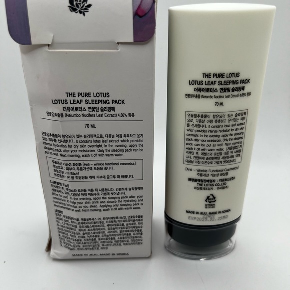 New The Pure Lotus Korean Sleeping Pack 70 ml - Picture 2 of 3